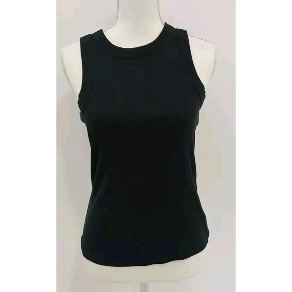 Madewell Brightside Supima Rib Racerback Tank Top Size Medium - Picture 3 of 7